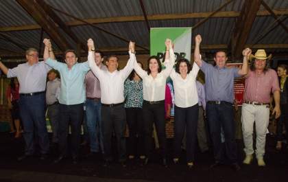 PMDB lança campanha de Nelsinho Trad e Simone Tebet