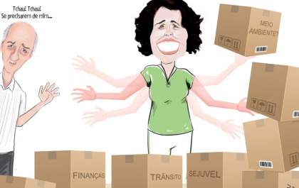 Charge do dia - Prefeita muda secretariado de TL