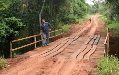 José Célio constrói nova ponte no Assentamento Orlando Molina