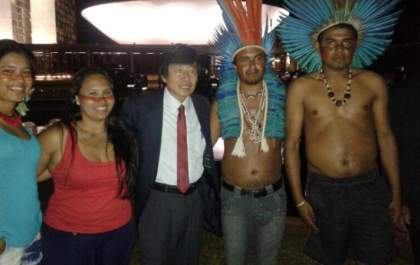 Prefeito Jamil acompanha manifesto indígena em Brasília