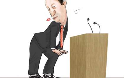 Charge do dia; Beijinho no ombro