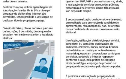 TRE-MS divulga proibições na propaganda eleitoral