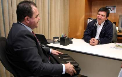Capitão Gimenez visita Marco Aurélio na Alesp