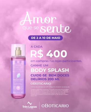 Shopping Três Lagoas presenteia consumidores com Body Splash no mês de ...
